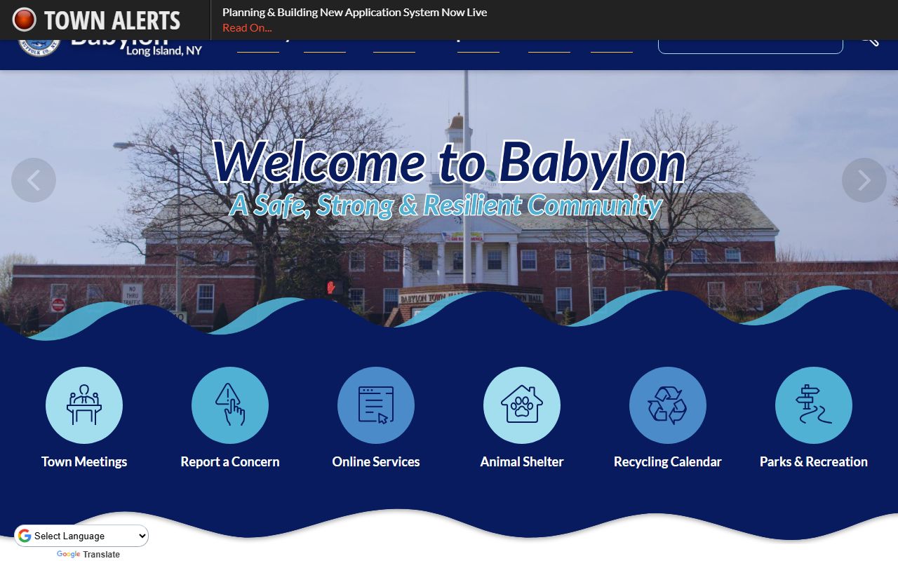 Town of Babylon official page for public records and felony information
