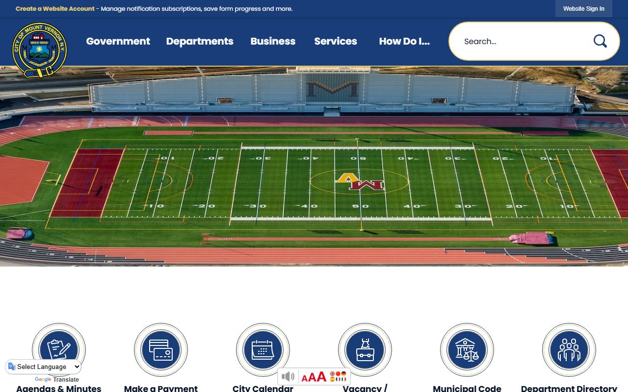 Mount Vernon city website for felony records access information