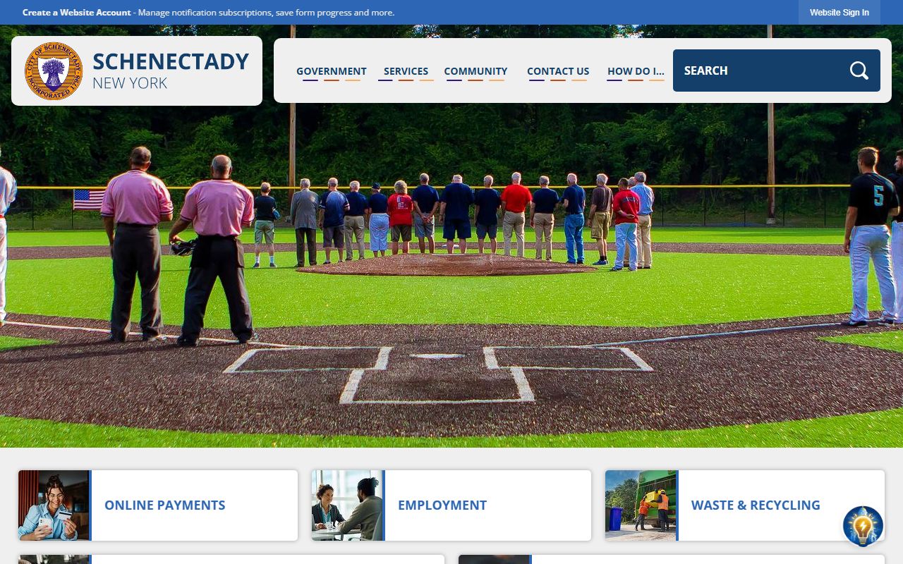 City of Schenectady official website for felony records access