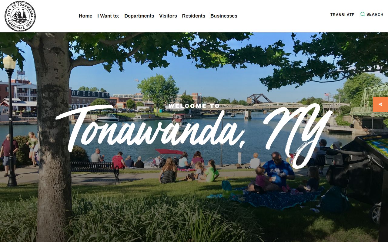 City of Tonawanda official website for felony records information