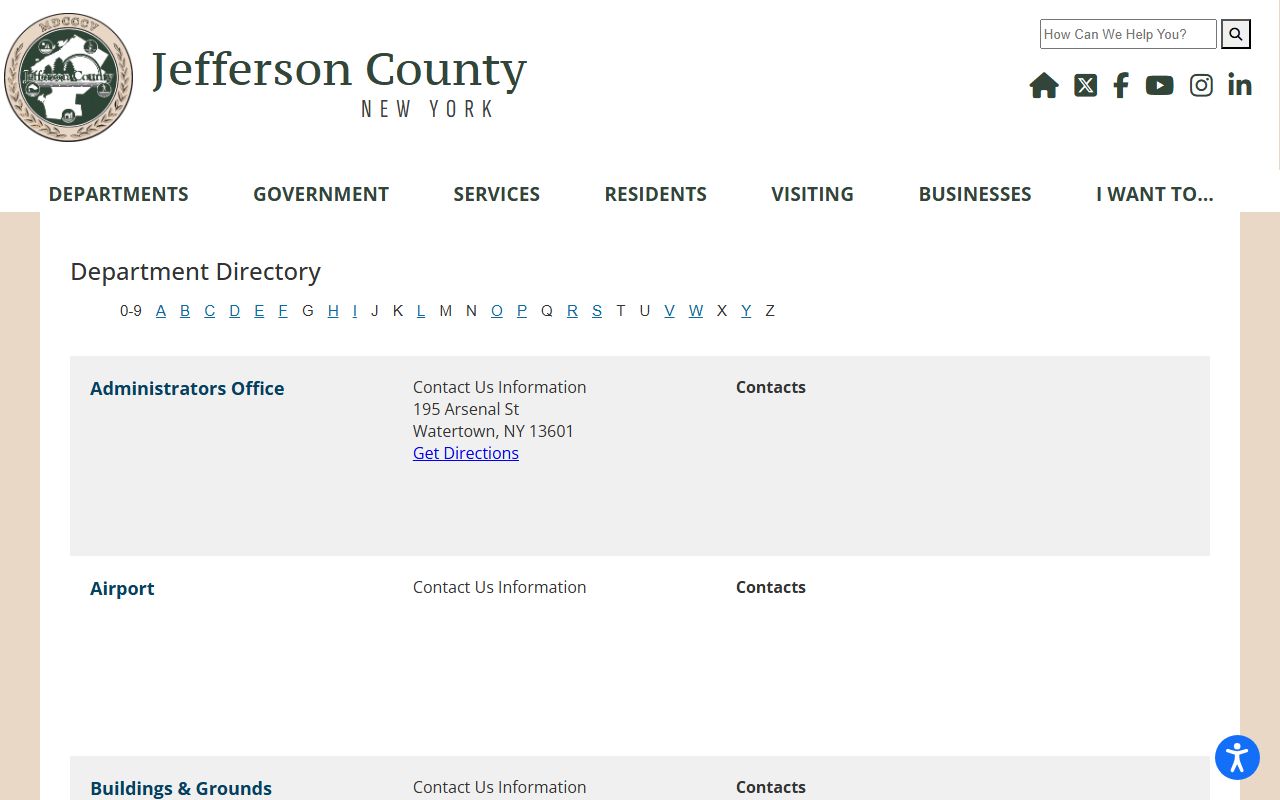Jefferson County Clerk website for court records in Watertown